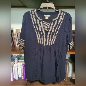 Bob Timberlake embroidered blouse. Women's large